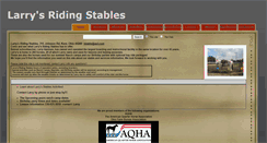 Desktop Screenshot of larrysridingstables.com